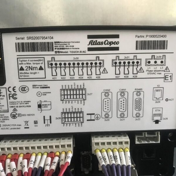 Atlas Copco 1089958710 CONTROL PANEL By Air Compressors Parts Genuine Supplier - Image 2