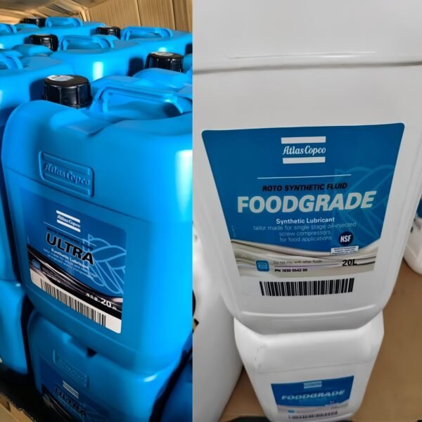 Atlas Copco 1630054200 Roto Synthetic Foodgrade Oil Specifications-20 L plastic can By Air Compressors Parts Genuine Supplier - Image 3